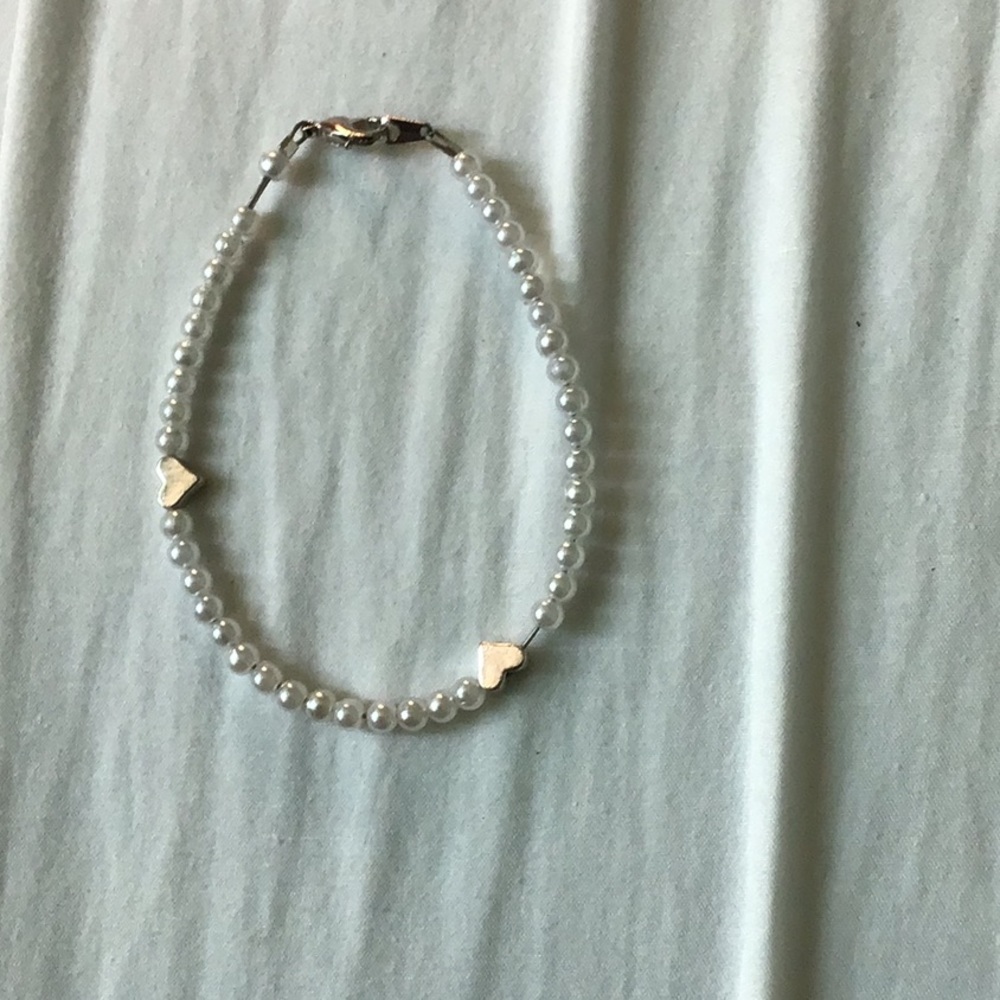 Beaded heart bracelet